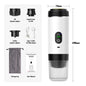DENOKIN 3-in-1 Capsule Coffee Maker With Digital Display Portable Espresso Coffee Machine for Car & Home Camping Coffee Maker