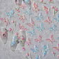 Shiny Jelly Butterfly Charming Golden Gradient Bowknot 5D Self Adhesive Nail Art Sticker Flower Petal Rhinestone Manicure Decals