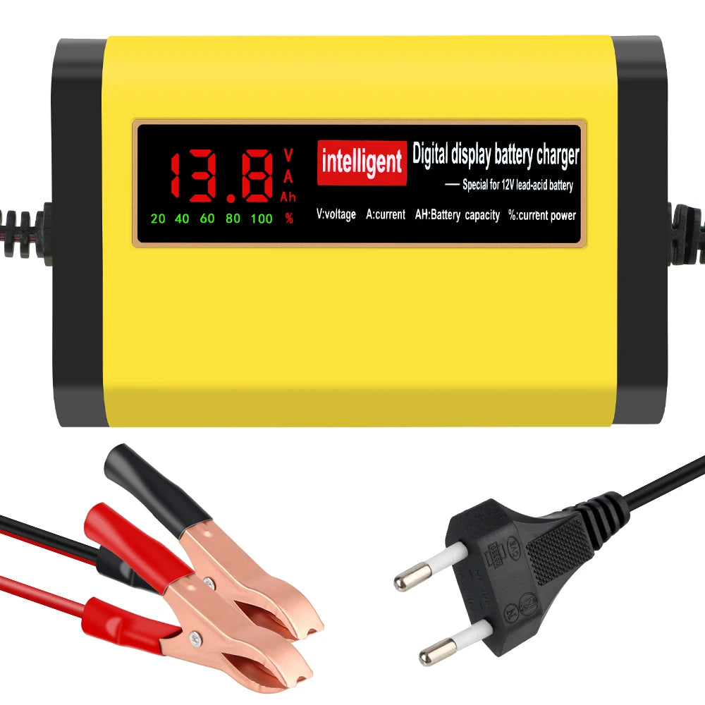 3 Stages Lead Acid AGM GEL Battery-chargers Car Battery Charger Car Accessories