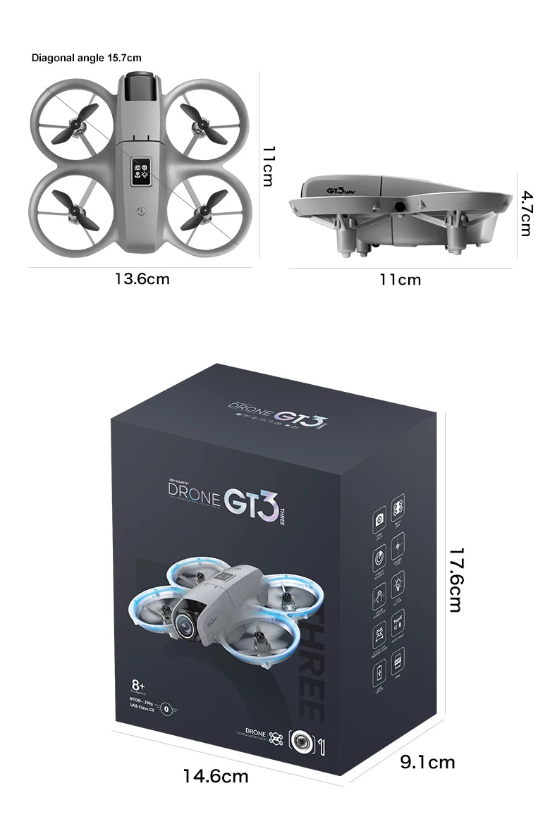 Lenovo GT3 GPS Drone 8K Aerial HD Photography Optical Flow Positioning Five-side Obstacle Avoidance Brushless Foldable Drone