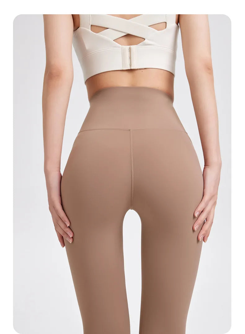 BIVIGAOS High-Quality Summer Sunscreen Shark Leggings Women Ultra-Thin High Elastic Nude Feeling Seamless Sport Fitness Leggings