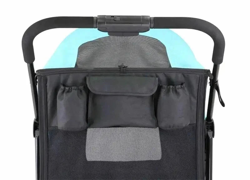 Portable Golden Retriever Large Dog Pet Stroller Cart Simple 4-wheel Foldable Large Capacity Stroller Outdoor Travel Pet Trolley