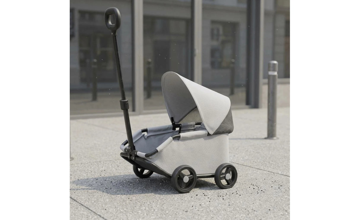 Foldable Pet Stroller 360-Degree Steering Lightweight Pet Stroller Rolling Carrier Body Transport Easy Fold