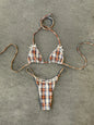 Plaid Print Bikinis Sexy Women Swimsuits Female Swimwear 2026 Micro Bikini Set Bathing Suit Swimming Suits Beachwear Biquini