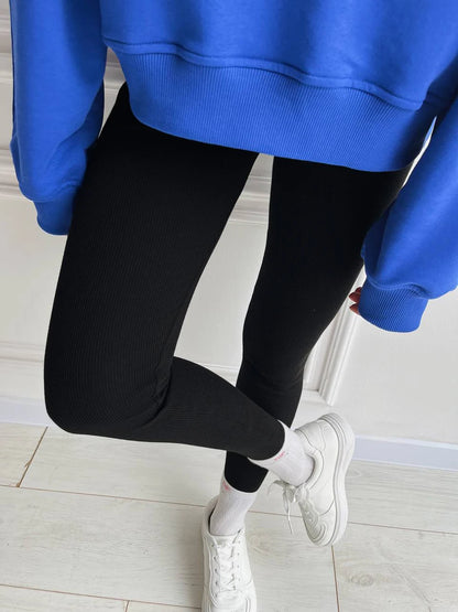 Women's Winter Leggings Ribbed Knitted Velvet Thermal Skinny Tights with Fleece Strech Cotton Beige Warm Leggings for Women 2025