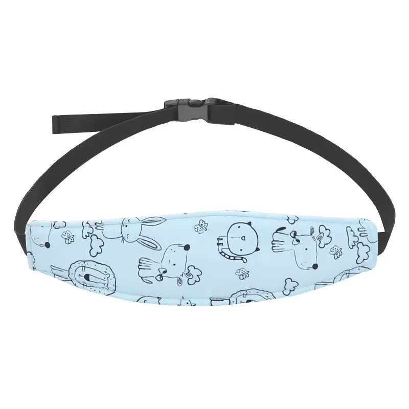 Toddler Sleep Positioner Baby Carseat Head Support Adjustable Infant Stroller Neck Relief Strap Pillow Fastening Belt Headrest