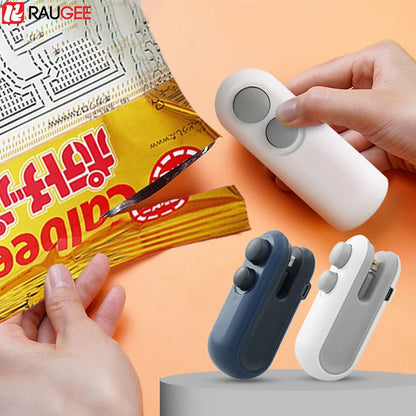 Plastic Bag Sealer Mini Portable Plastic Bags Sealing Machine Handheld Food Packaging Heat Sealer Thermal Plastic Bag Sealants