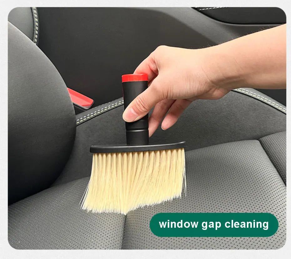 SEAMETAL Detailing Car Cleaning Brush Universal for Car Interior Cleaning Air Outlet Seat Gap Dashboard Soft Hair Clean Brushes