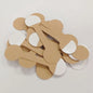 100pcs/50pcs Jewelry Strung Pricing Price Tags with String Gold Merchandise Cloth Label Price Label
