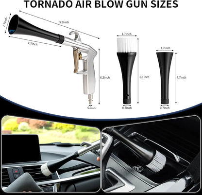 High Pressure Dust Blowing Gun Air Blow Car Wash Gun Efficient Dry Cleaning Gun Professional Car Interior Cleaning Tools