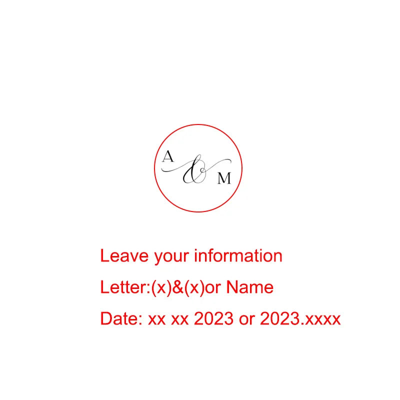 Wedding Embosser Stamp LOGO Custom Personalized Embossing Seal Customization for Letter Head Wedding Envelope Graduation Decora