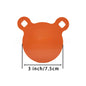 10mm thickness orange panda-shaped AR500 steel shooting practice target plate, suitable for live ammunition, strong and durable.