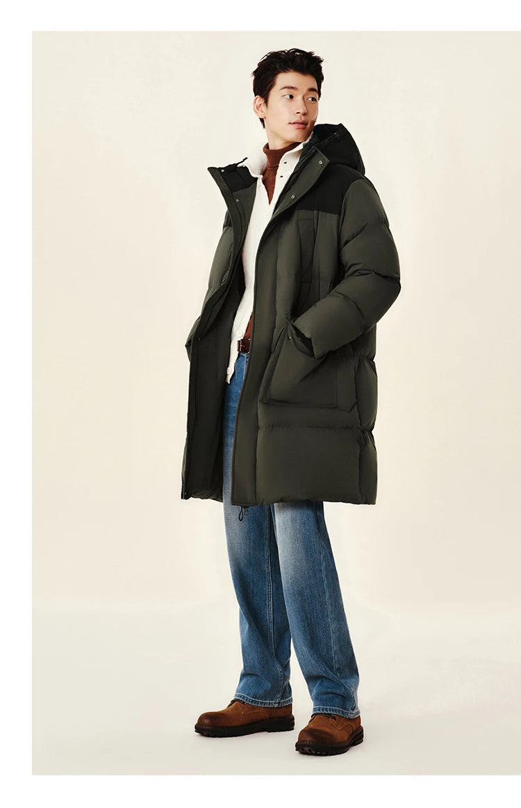 Semir Down Jacket Men 2026 New Waterproof Thick Outerwear Long Length Winter Clothing Couple