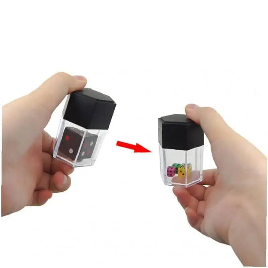 Explosion Dice Magic Trick Novelty Toy Colorful Mini Dice Magic Prop for Kids Close Up Stage Performance Party Gift Fun Birthday