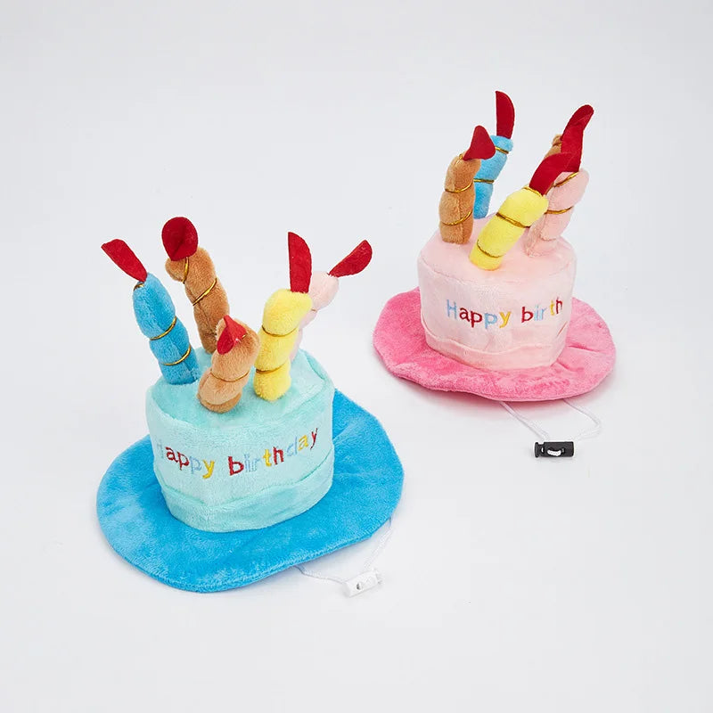 Pet Dog Hat for Birthday Party Adjustable Dog Hats Cats Dog Costumes Puppy Grooming Dress Up Hat Pet Supplies