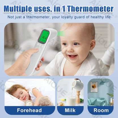 JUSTLANG Digital Infrared Thermometer Baby Forehead Non-contact Medical Use Body Temperature Meter Adult IR Measure Fever