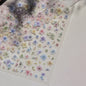 1Sheet 5D Soft Embossed Relief Nail Stickers Cute Daisies Self Adhesive Slider Stickers Press On Nails DIY Japanese Nail Art Dec