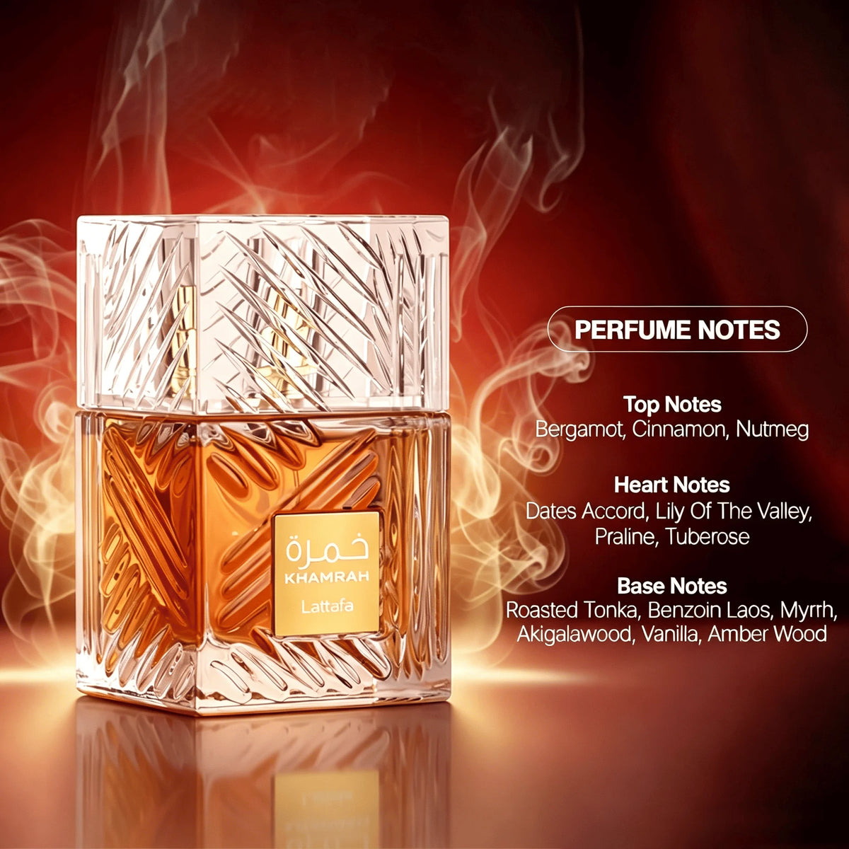 Warm Spicy, Amber, Cinnamon - Eau de Parfum Long-Lasting Fragrance for Unisex-Lattafa Khamrah