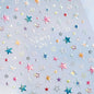Grid Patterned Star Bowknot Cherry Polka Dot Line Colorful Geometric Five-pointed Star Adhesive Nail Art Sticker Manicure Decal