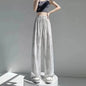 Summer Loose Straight Casual Draped Ice Silk Tie-Dye Wide-Leg Pants Grils Mosquito-proof Casual Trousers Women's Wide-leg Pants