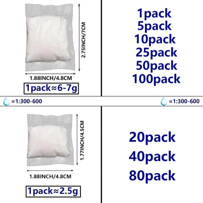 [No Need to Open the Portable | Stool Absorbent] 1-100 Pieces of Portable Fast Absorbing Stool Powder | Poo Powder Poo Gel