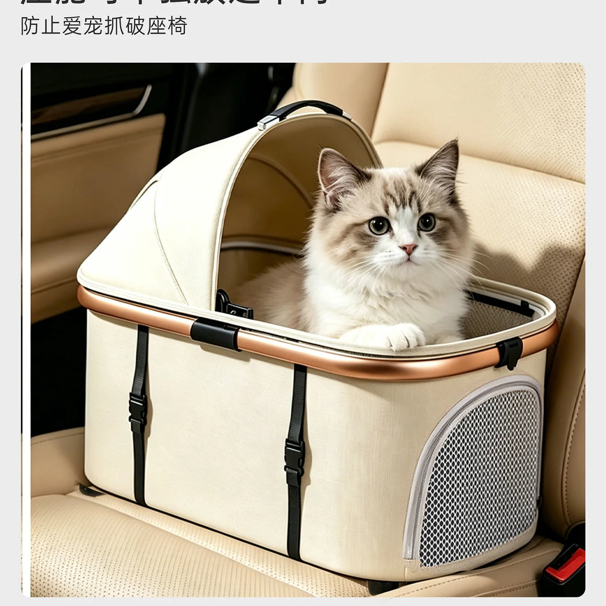 A6-2 Twin Pet Stroller Aluminum Alloy Detachable Foldable Lightweight Separate Travel Cart for Dogs Cats