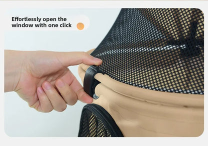 Pet Stroller One Button Foldable Cat Dog Outdoor Travel Cross Border Pet Stroller Pet Trolley Stroller for Dog Puppy Stroller