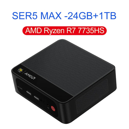 Beelink SER5 Max AMD Ryzen7 7735HS SER3 R3 3200U R5 5500U 5625U DDR4 16G RAM 500G Mini PC Support WiFi6 Type-C Desktop Computer