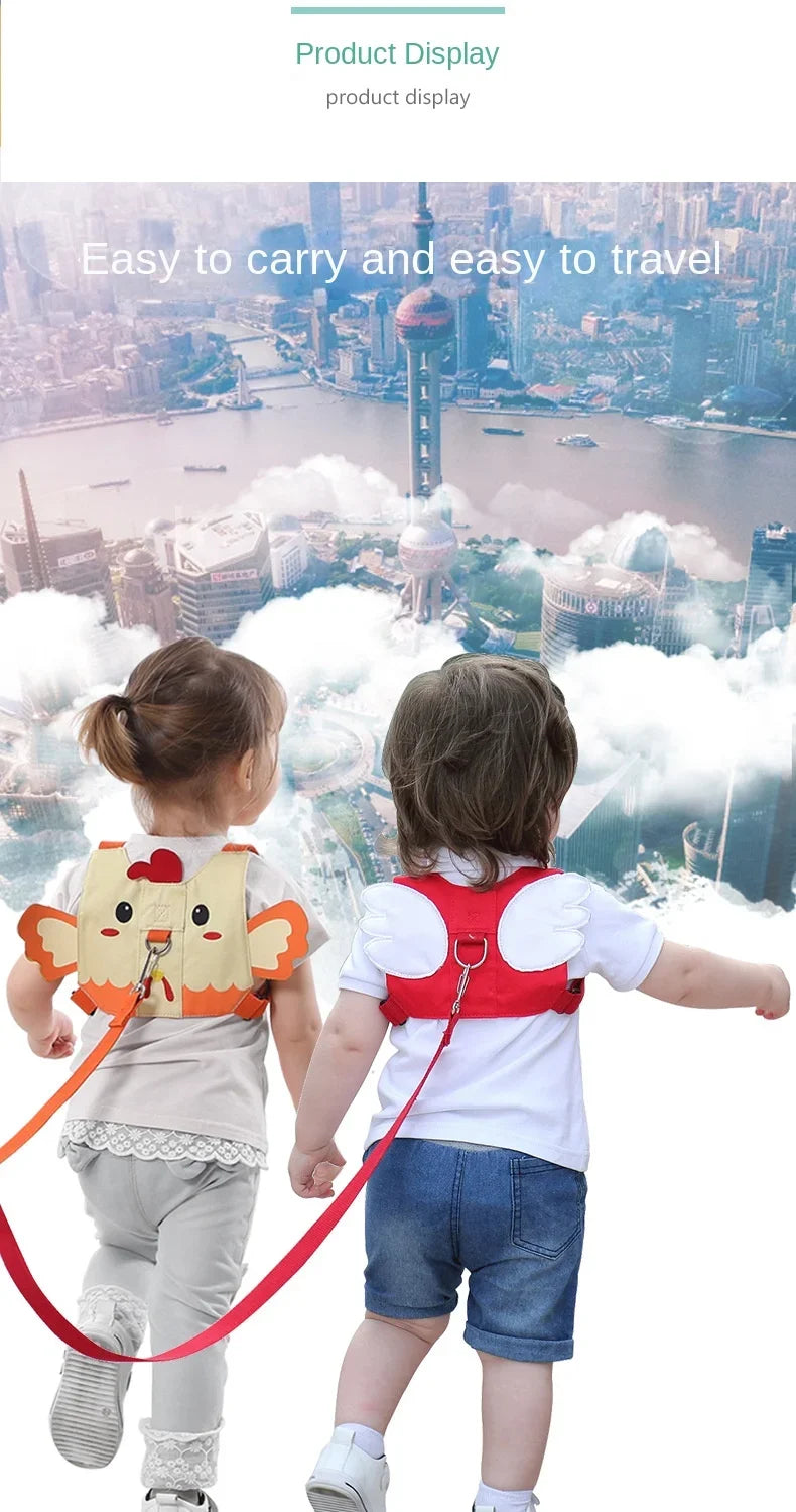 Baby Safety Walking Harness Belt Child Reins Aid Toddler Kids Strap Anti Lost Line Outdoor Keep Harnesser for Secure Stroll