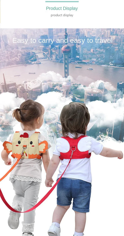 Baby Safety Walking Harness Belt Child Reins Aid Toddler Kids Strap Anti Lost Line Outdoor Keep Harnesser for Secure Stroll
