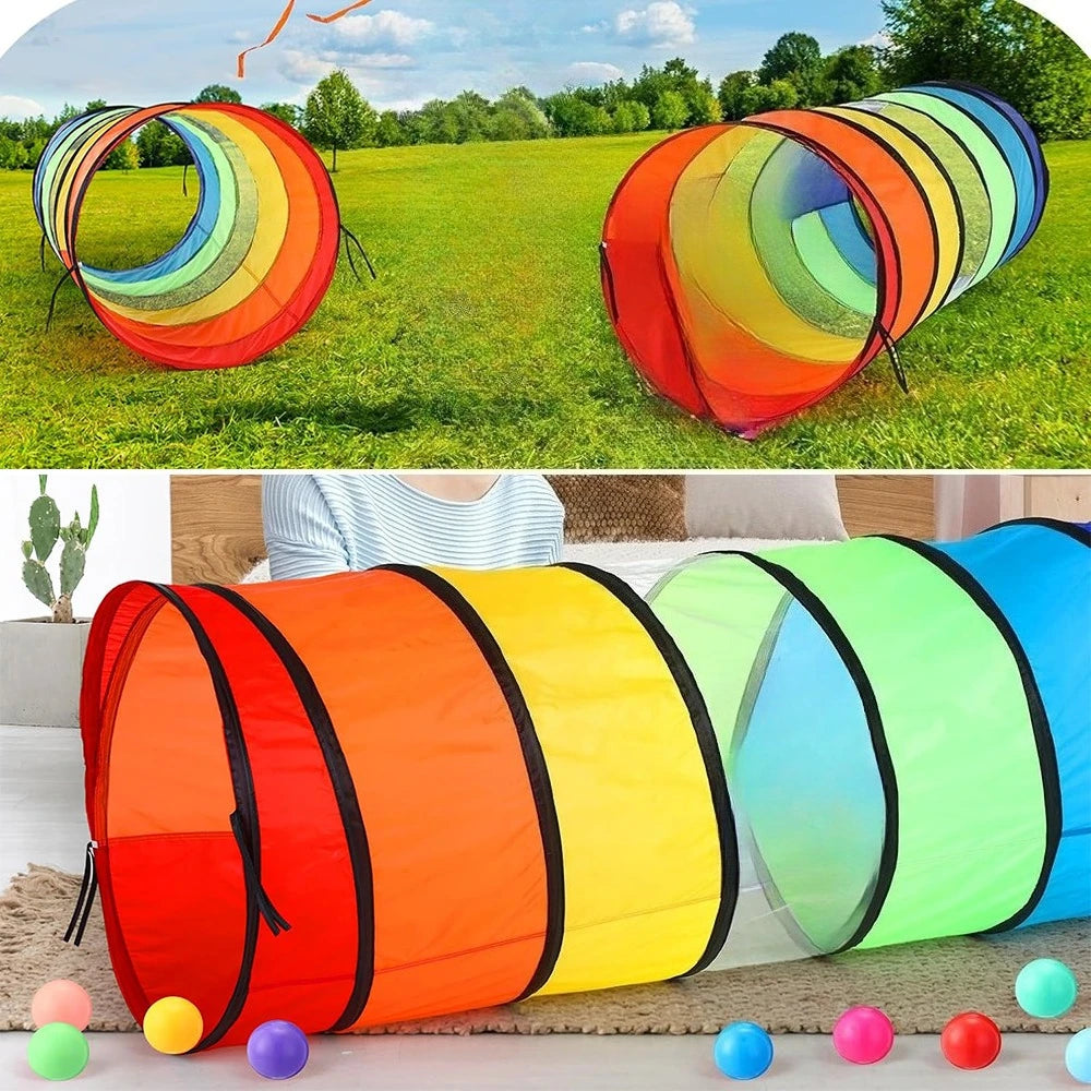Long crawling passage ideal for small pets outdoor activity, durable play tunnel for daily entertainment.