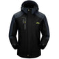 Outdoor Jacket Pants Sets Men Fleece Thermal Waterproof Windproof Hooded Jackets Hiking Military Trip Mountain Camping Clothes