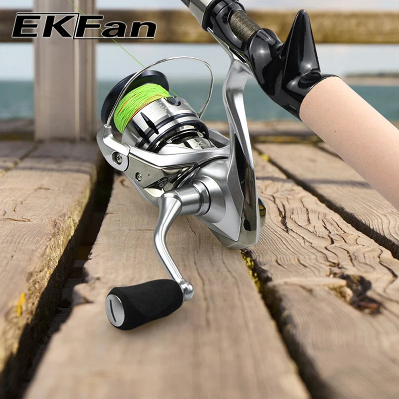 EKFan EVA 7.6G Knobs Suit 4MM Axle Shaft 7x4x2.5MM Bearings For Spinning Bastcast Reel Wheel Handles Parts Accessory