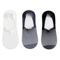 3pairs Men's Socks Summer Ultra-thin Invisible Elastic Silicone Non-slip Boat Sock Mesh Breathable Comfortable No Show Sokken