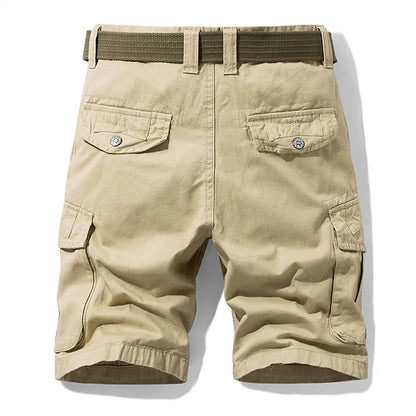 2026 Summer Cargo Short Men Fashion Casual Shorts Mens Military Cargo Pocket Pants Cotton Male Tactical Shorts No Belt Plus Size
