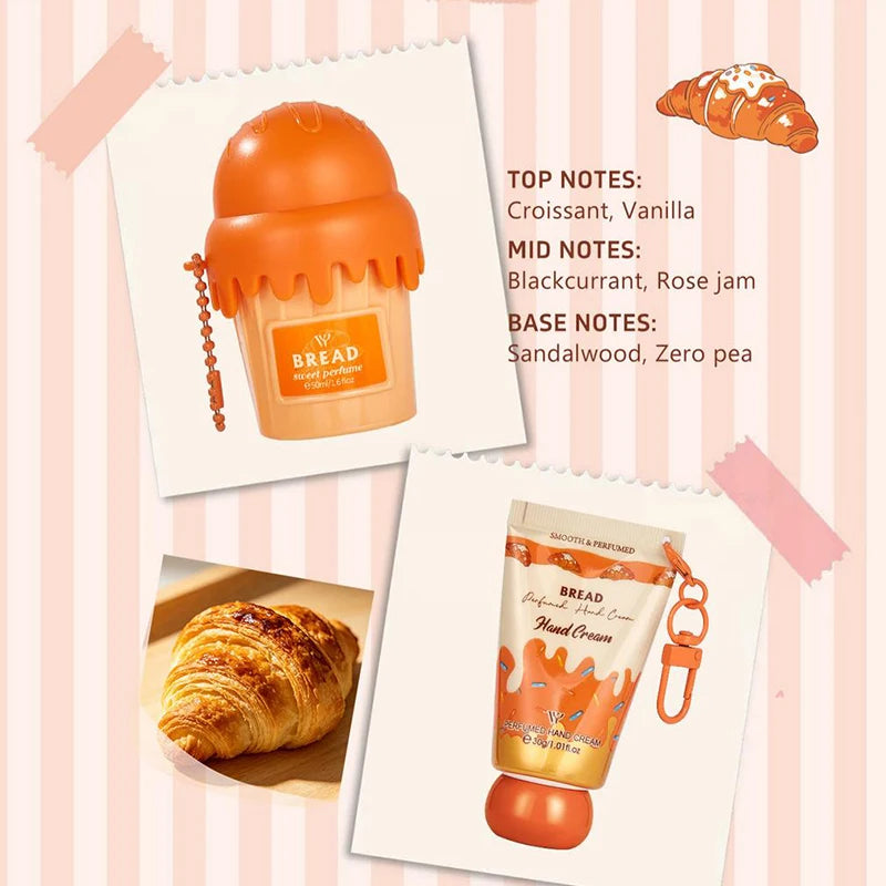 Dubai Arabia Gourmet Eau De Toilette 50ml Cherry Croissant Strawberry Chocolate Scent Cute Delicate Pendant Body Perfume Spray