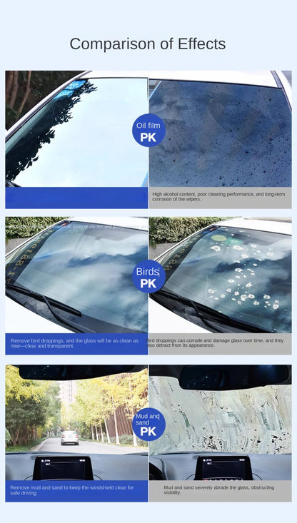 Solid Cleaner Car Windscreen Cleaner Effervescent Tablet Auto Wiper Glass Solid Cleaning Concentrated Tablets Detergent
