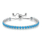 Adjustable Colorful Birthstone Tennis Bracelets for Women 4MM Crystal Bangle Female Hand Chain Trend Jewelry Accessories H133