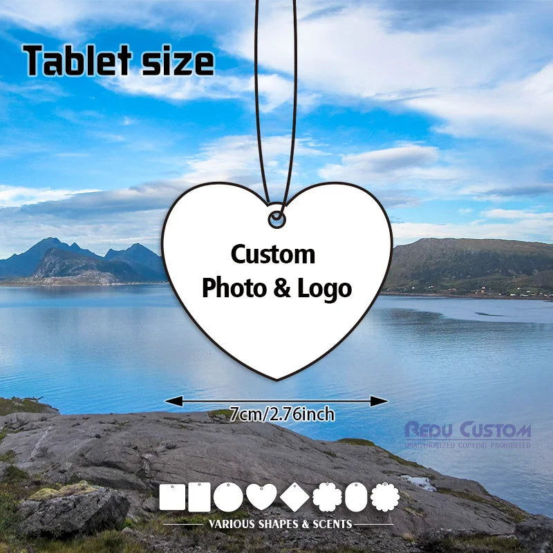 Personalized Custom Logo Paper Car Perfume Hanging Freshener