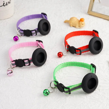 Reflective Adjustable Cats and Small Dogs Collars with Bells Pet Supplies Anti-strangling Cats Necklace Breakaway Cat Collar