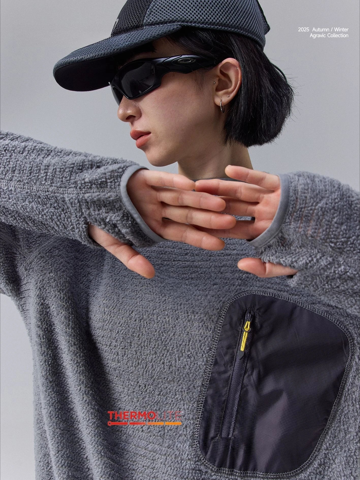 Thermolite® All Season 190g Ultra-light Breathable Thermal Hoodie, Urban Outdoor Techwear Mid-layer with Thumbholes & Zip Pocket