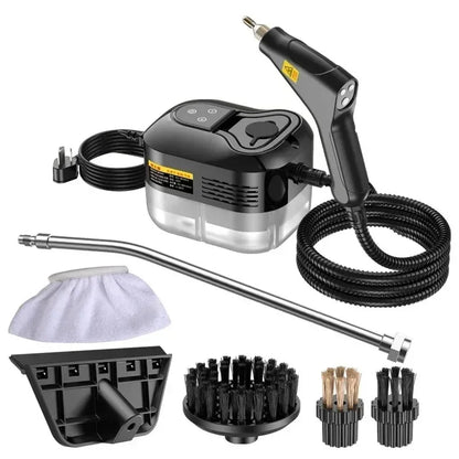 2500W High Pressure Steam Cleaner High Temperature Washing Machine for Home Air Conditioner Kitchen Hood Car Floor Cleaning Use, Basic Mechanical 1600W