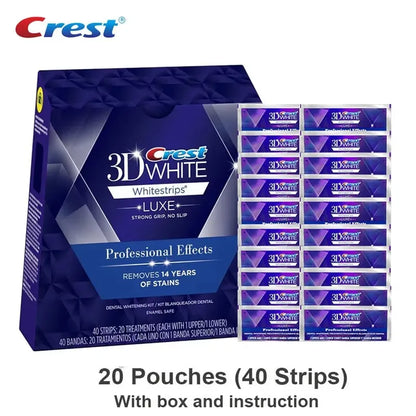 Crest Whitening Strips 3D White Crest Dental Whitening Teeth Whitener Tooth Whitening Tape Teeth Whitening Crest 3d Whitestrips