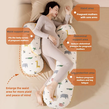 H-shaped Pregnancy Pillows with Detachable Pillowcases Pillows for Pregnant Women Maternity Sleeping Body Holder Support Pillow