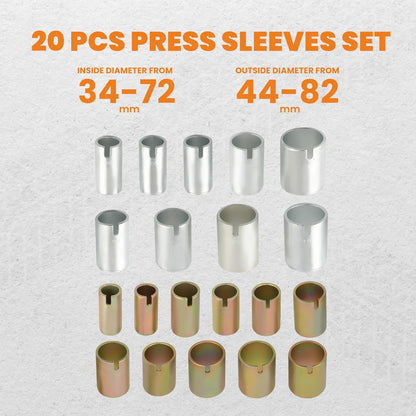 Universal Press Pull Sleeve Bearings Bushes Seals Removal Install Set Repair Kit