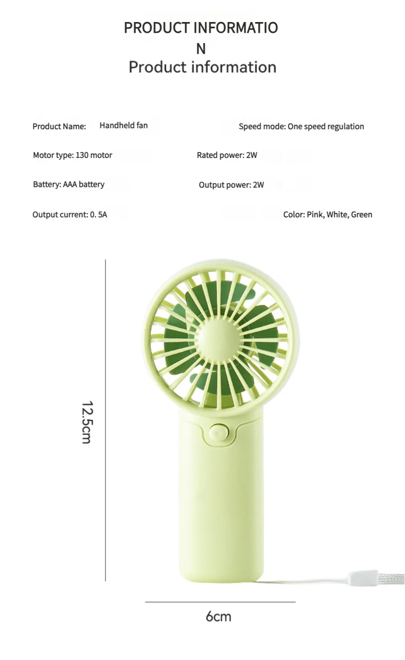 MEET SUN Portable Fan, Creative Pocket Handheld Mini Fan, Lightweight AAA Battery Powered (Batteries Not Included) Personal Cool