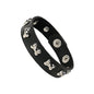 New Punk Dark PU Bracelet For Women Men Hip Hop Rock Chain Multi Layered Bracelet Trend Retro Gothic Jewelry Dancer Accessories