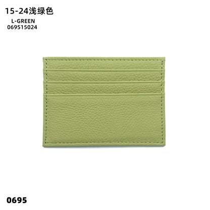 Custom Company Logo Cowhide Card Holder Woman Man Fashion Slim Mini Card Bag Genuine Leather Engrave Name Luxury Casual Purse