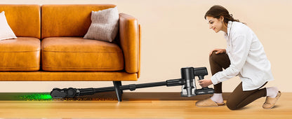 Cordless Vacuum Cleaner, 55Kpa/55Mins Vacuum Cleaners for Home, Anti-tangle Stick Vacuum with Self-Standing, Wall Mount Charging