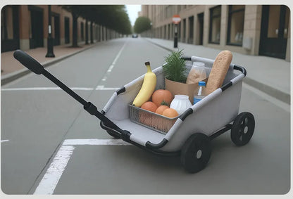 Foldable Pet Stroller Cart for Small Dogs Cats Puppy Kitten Outdoor Travel Carrier Toy Pushcart